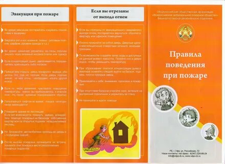 Листовка правила поведения