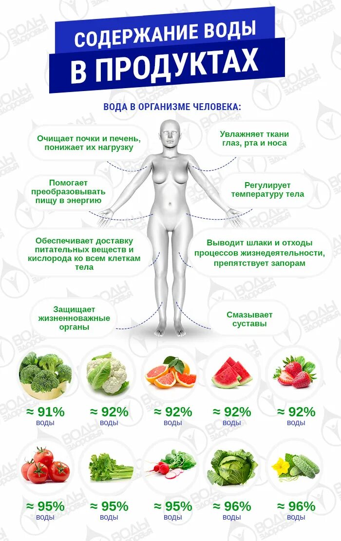 Низкое содержание воды в организме. Продукты задерживающие воду в организме. Содержание воды в пище. Содержание воды в продуктах питания. Фрукты выводящие воду из организма.