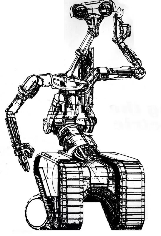 Short circuit Johnny 5 робот. Строение робота. Схема робота. Моделирование робота.