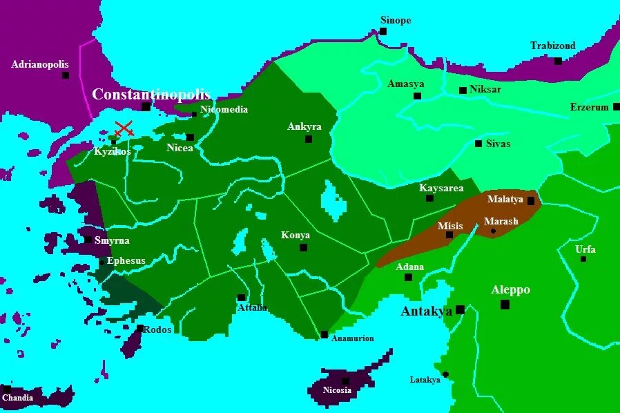 Смерть султанат нукеновой что произошло. Конийский султанат карта. Иконийский султанат на карте. Конийский султанат сельджуков. Султанат Айюбидов.