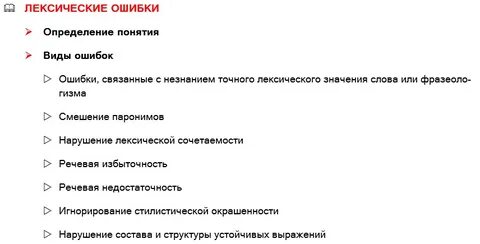 Ошибки связанные с образованием слов