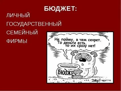 Заняться бюджет