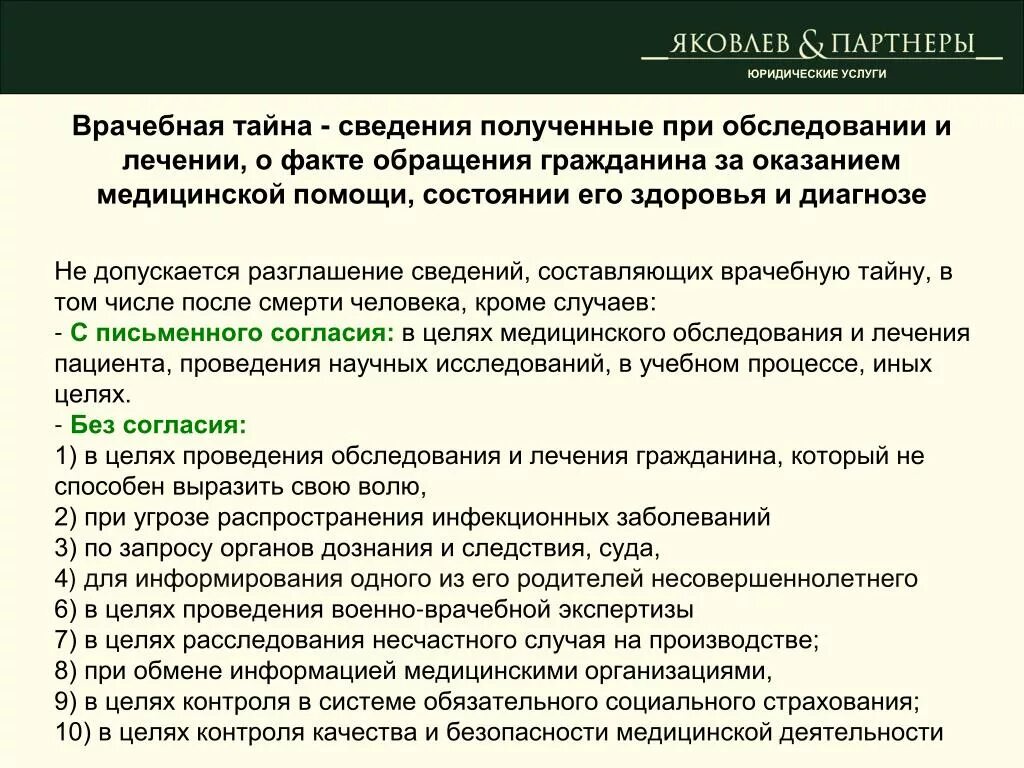 Соблюдение тайной информации. Сведения составляющие врачебную тайну. Разглашение сведений составляющих врачебную тайну. Право пациента на врачебную тайну. Условия разглашения врачебной тайны.