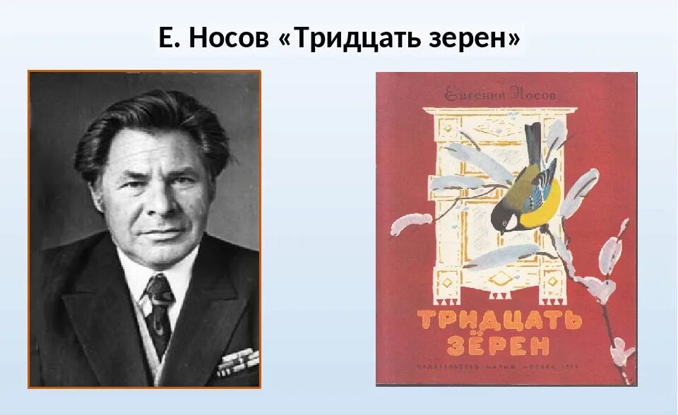 Е и носов произведения 8 класс. Носов 30 зерен. Тридцать зёрен — Носов е.и.иллюстрация.