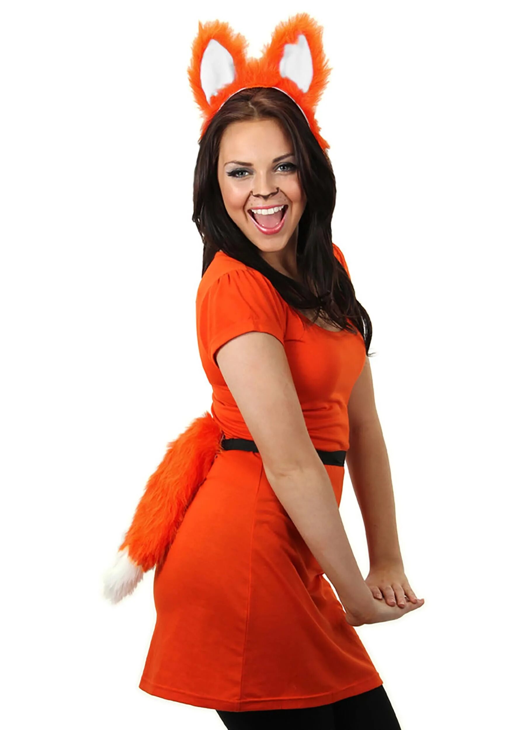 Moving tail. Оранжевый костюм fox. иза orange tail. костюм fox хвост ошейник ушки. забезу. уши с хвостиком (сериал).