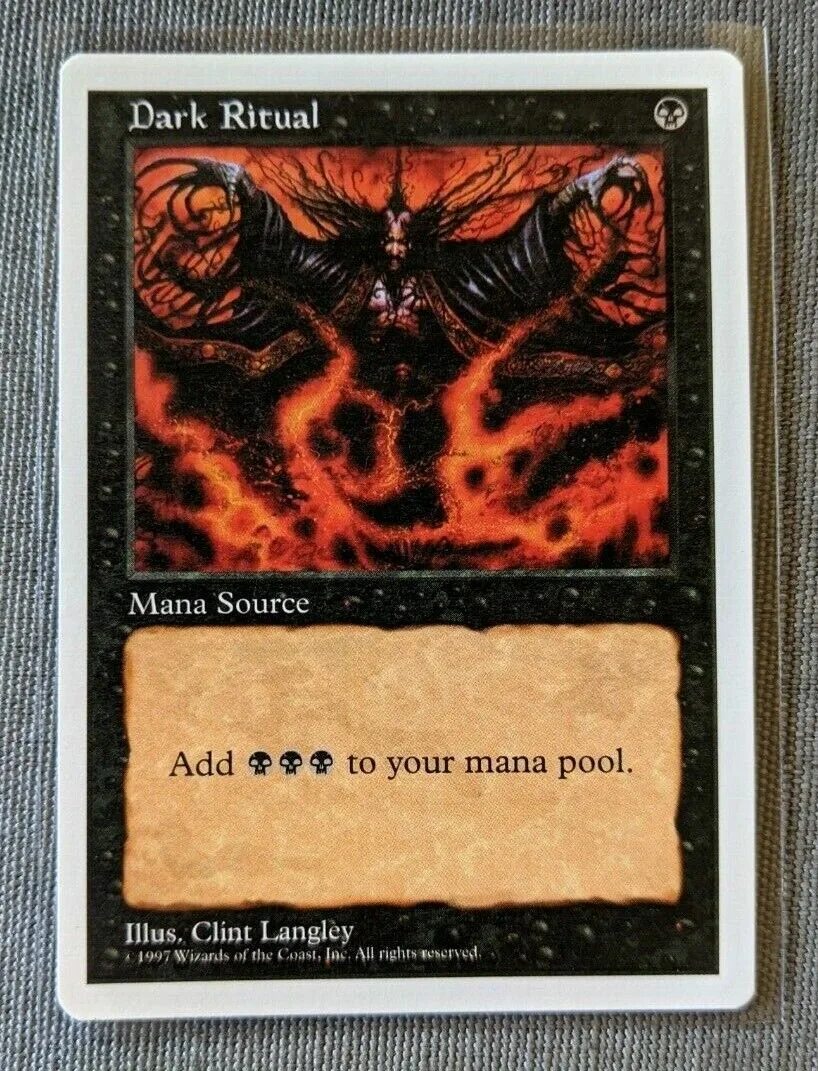 Ritual sanity. Dark ritual mtg. тёмный ритуал карта мтг. дарк ритуал мтг. мтг карты чёрные карты.
