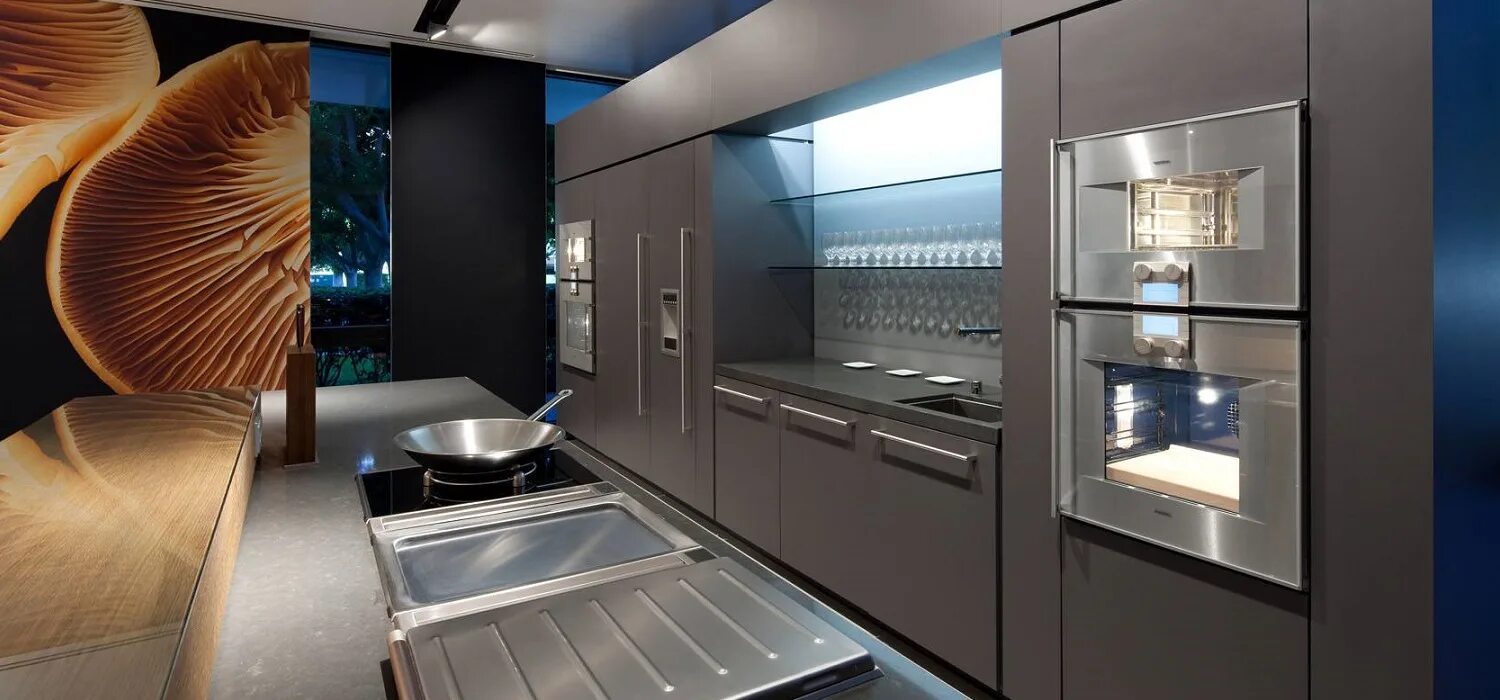 Встраиваемая техника Gaggenau. Кухня Gaggenau. Gaggenau шоу рум. Gaggenau Appliances.