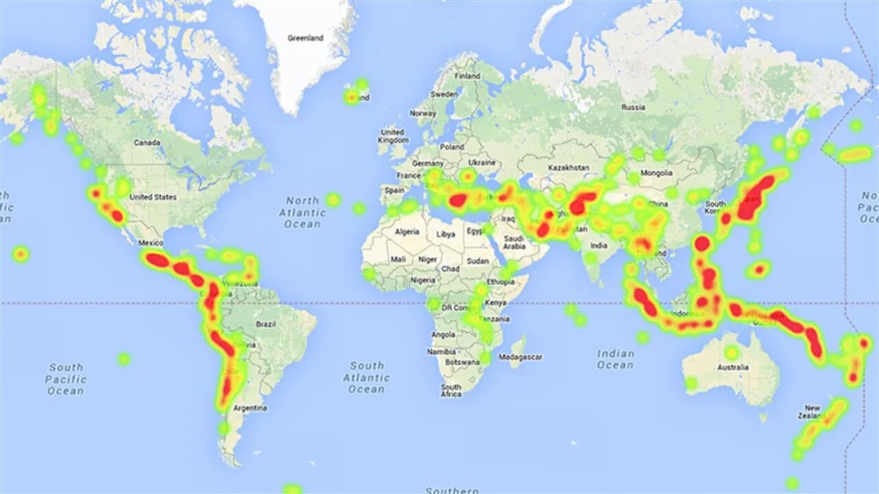 Землетрясение карта землетрясений реальном. Карта землетрясений. Страны в которых были землетрясения. Карта землетрясений в мире.