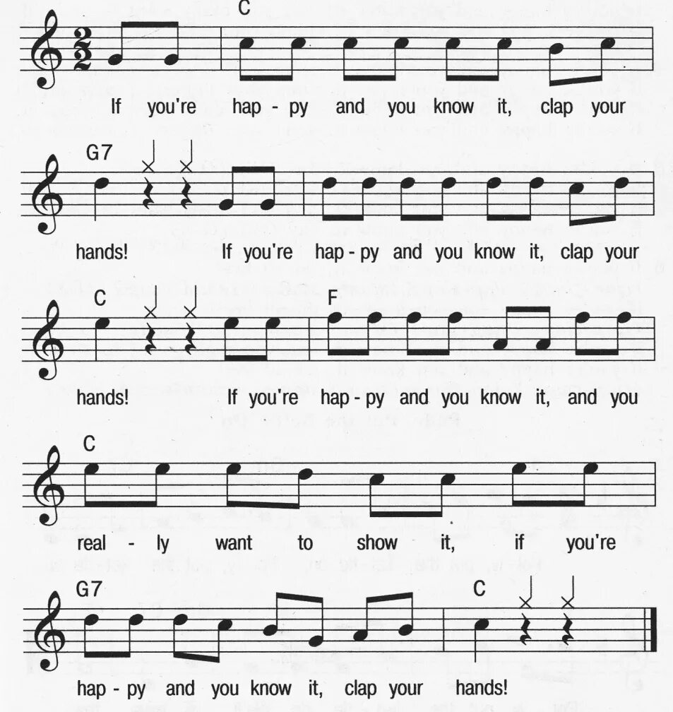 Ноты Clap-Clap. Ноты песни Clap your hands. If you're Happy and you know it Ноты. Clap your hands Gershwin Ноты. If you are happy clap