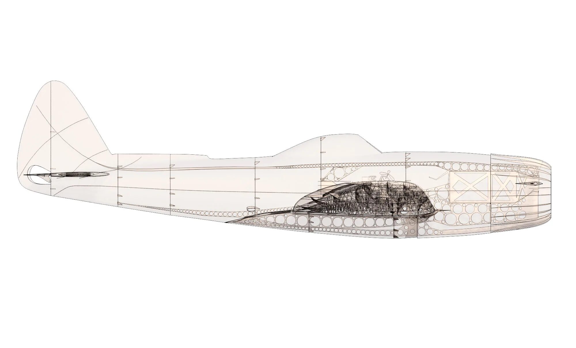 P47 n-15 Thunderbolt (3dlabprint). P-47n-15. P-47 Thunderbolt чертежи. Самолет симметрия.