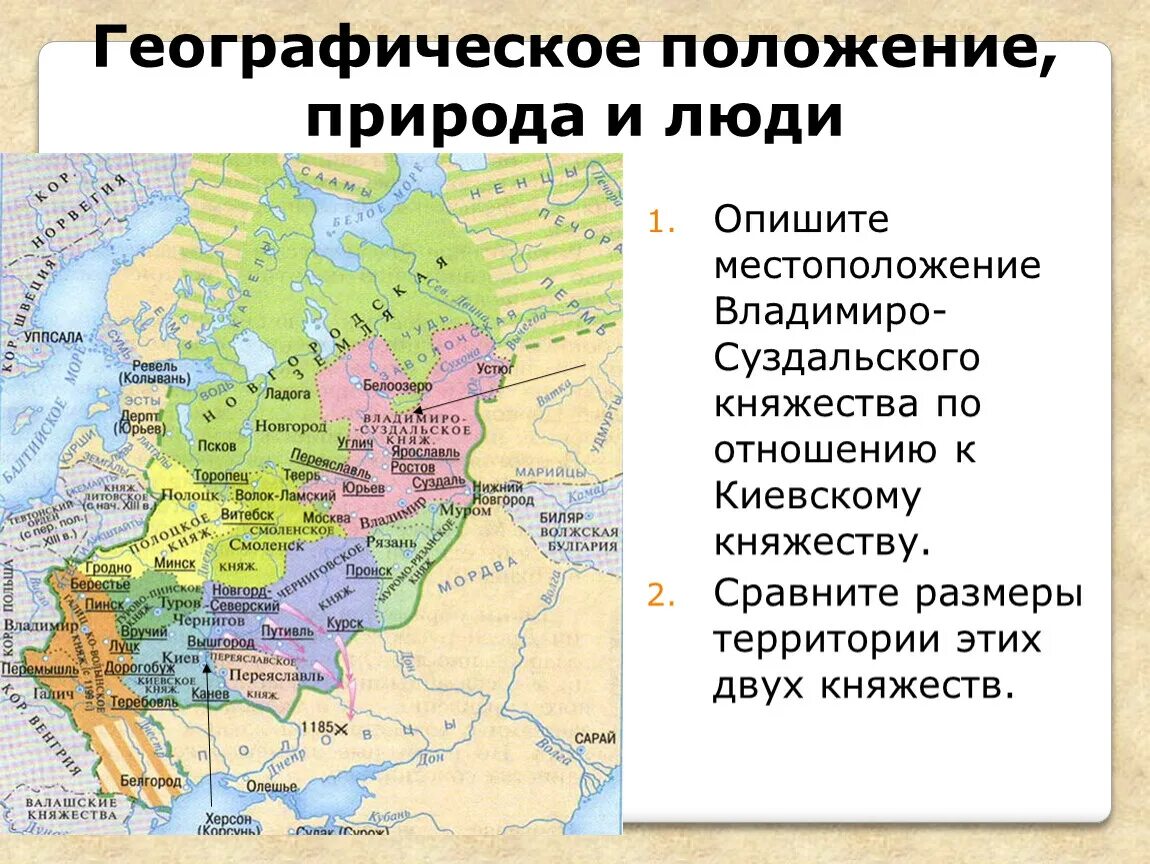 Географическое положение новгородской земли история 6 класс