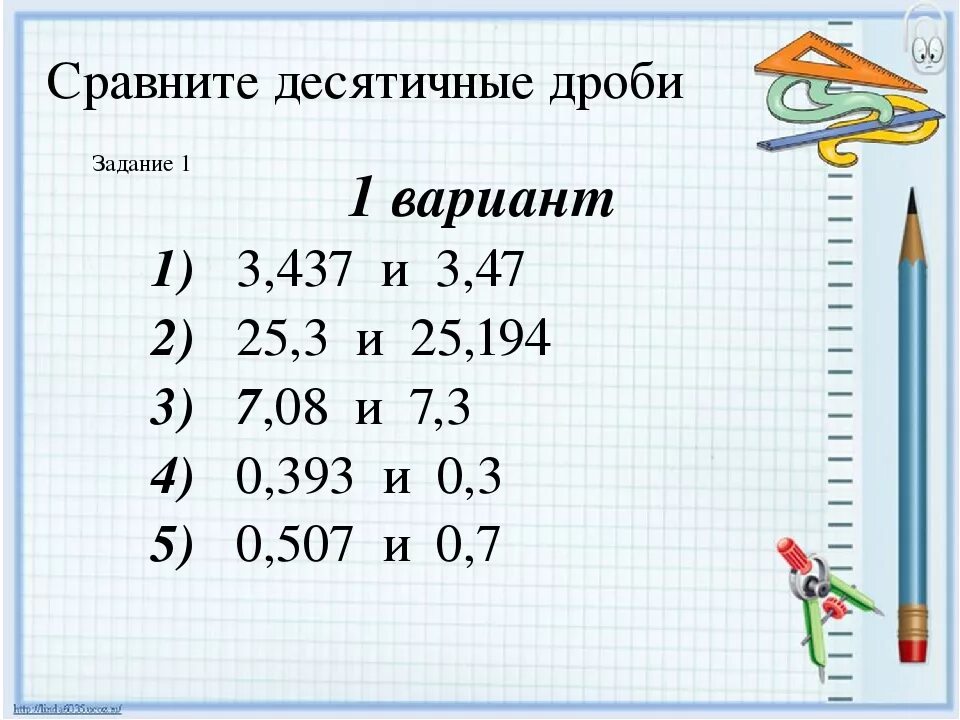 Как изменится произведение 2 десятичных дробей. Сравнение десятичных дробей примеры. Математика десятичные дроби. Десятичные дроби 5 класс. Задачи на сравнение десятичных дробей.