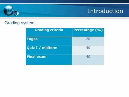 Grading system