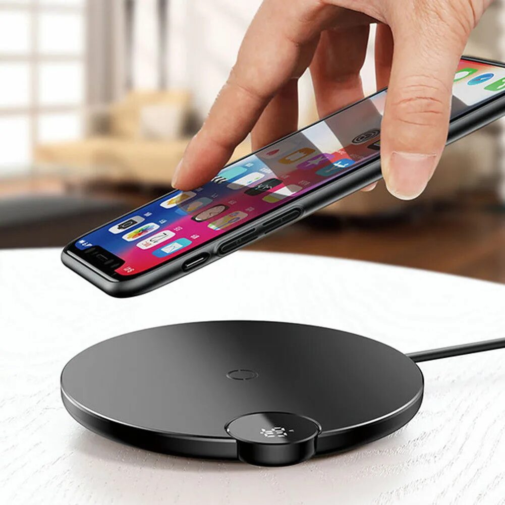 Бесконтактная зарядка для телефона. Baseus Wireless Charger led display WXSX-01. Baseus Wireless Charger. Baseus Digital led display Wireless Charger. Baseus 10w Qi Wireless Charger.