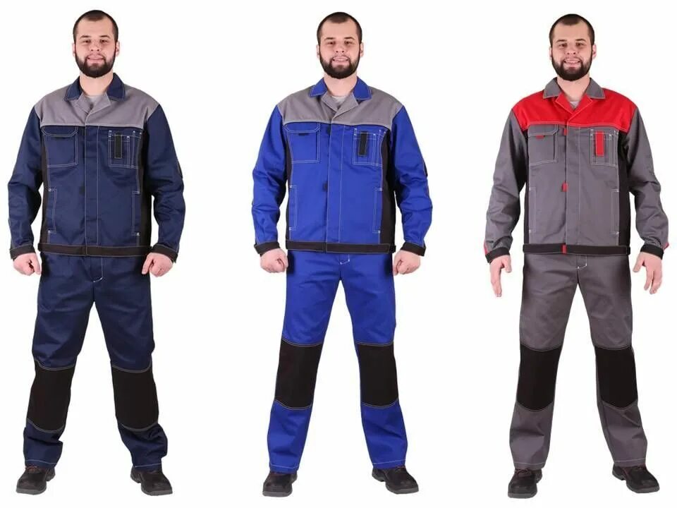 Костюм летний опз и мв мужской арт кл зми-1. Синий-красный (104-108, 182-188). Одежда специальная защитная. Костюм "город соп" с полукомбинезоном (т. Костюм "город" с полукомбинезоном (красн.