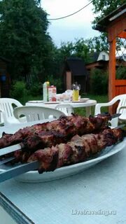 Шашлыки на даче осенью