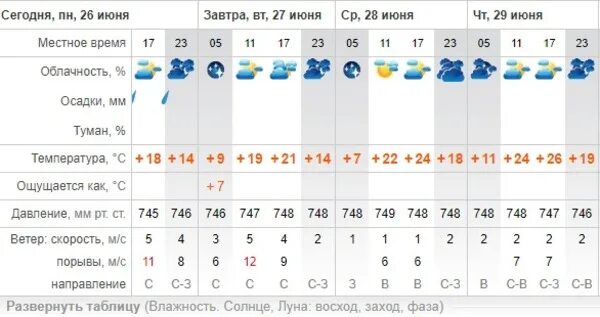 Погода рп5 п орловский