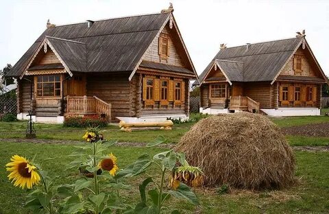 Русский деревенский двор