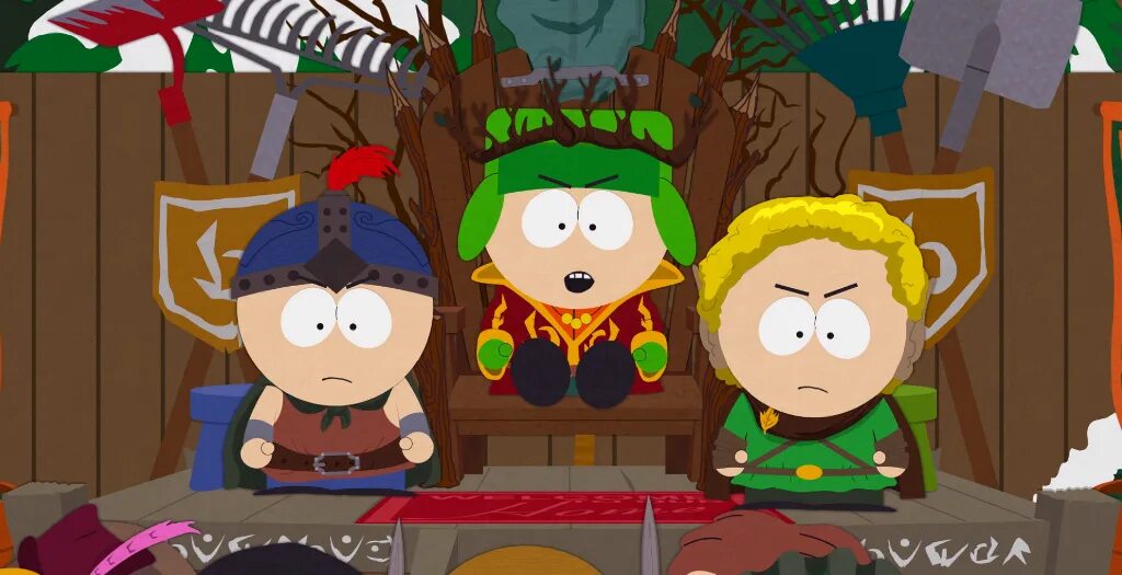 Here are the stick. Южный парк палка истины Кайл. Южный парк Stick of Truth готы. South Park the Stick of Truth Кайл. Кайл в игре Южный парк палка истины.