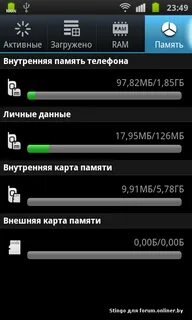 Внутренний память андроид
