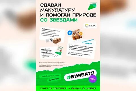 Сбор макулатуры бумбатл 2024