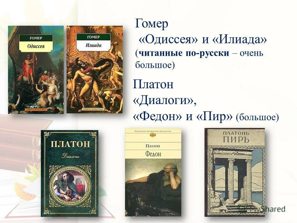 Краткое содержание илиада и одиссея 6. Гомер "Илиада и Одиссея". Диалог Платона пир краткое содержание. Платон. Диалоги.