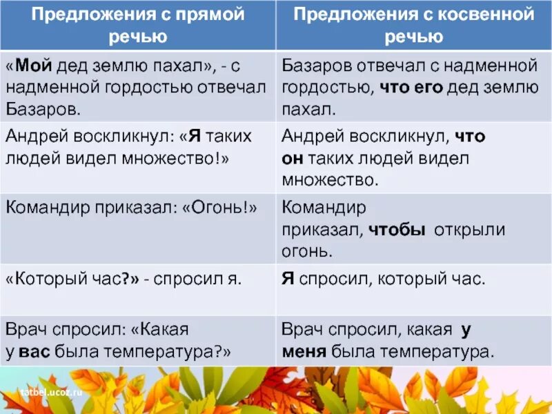 Предложение с прямой и косвенной речью диалог. Предложение с прямой и косвенной речью диалог