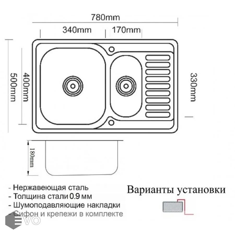 Толщина кухонных моек. Врезная кухонная мойка 50 см, Zorg Sanitary PVD SZR-78-2-50 Bronze, бронза. Мойка кухонная Zorg inox PVD SZR. Мойка кухонная Zorg SZR-78-2-50 Bronze. Врезная кухонная мойка Imperial 7850 78х50см нержавеющая сталь.