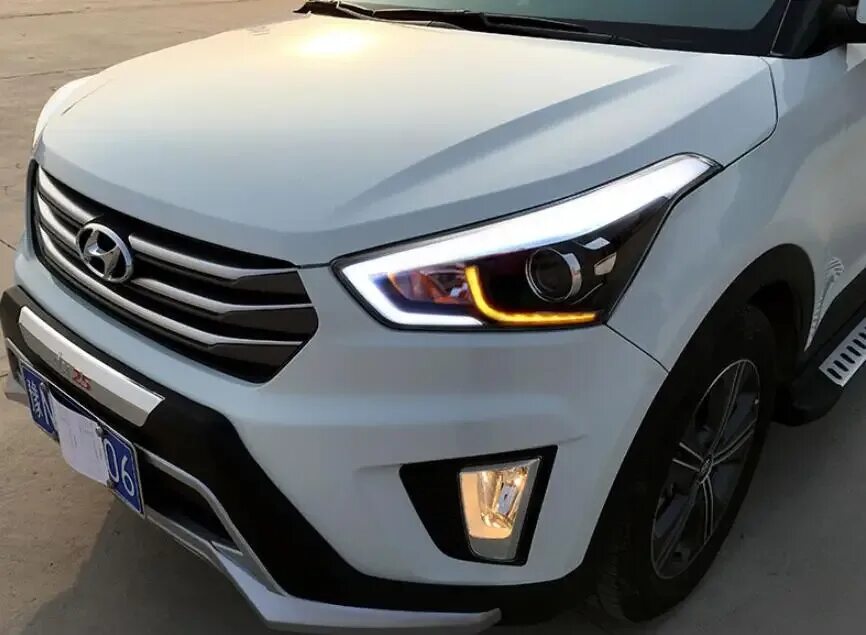 Фара крета линзованная. Hyundai Creta фары. Hyundai Creta Tuning фары. Hyundai Creta новые фары. Хендай Крета фары 2020.