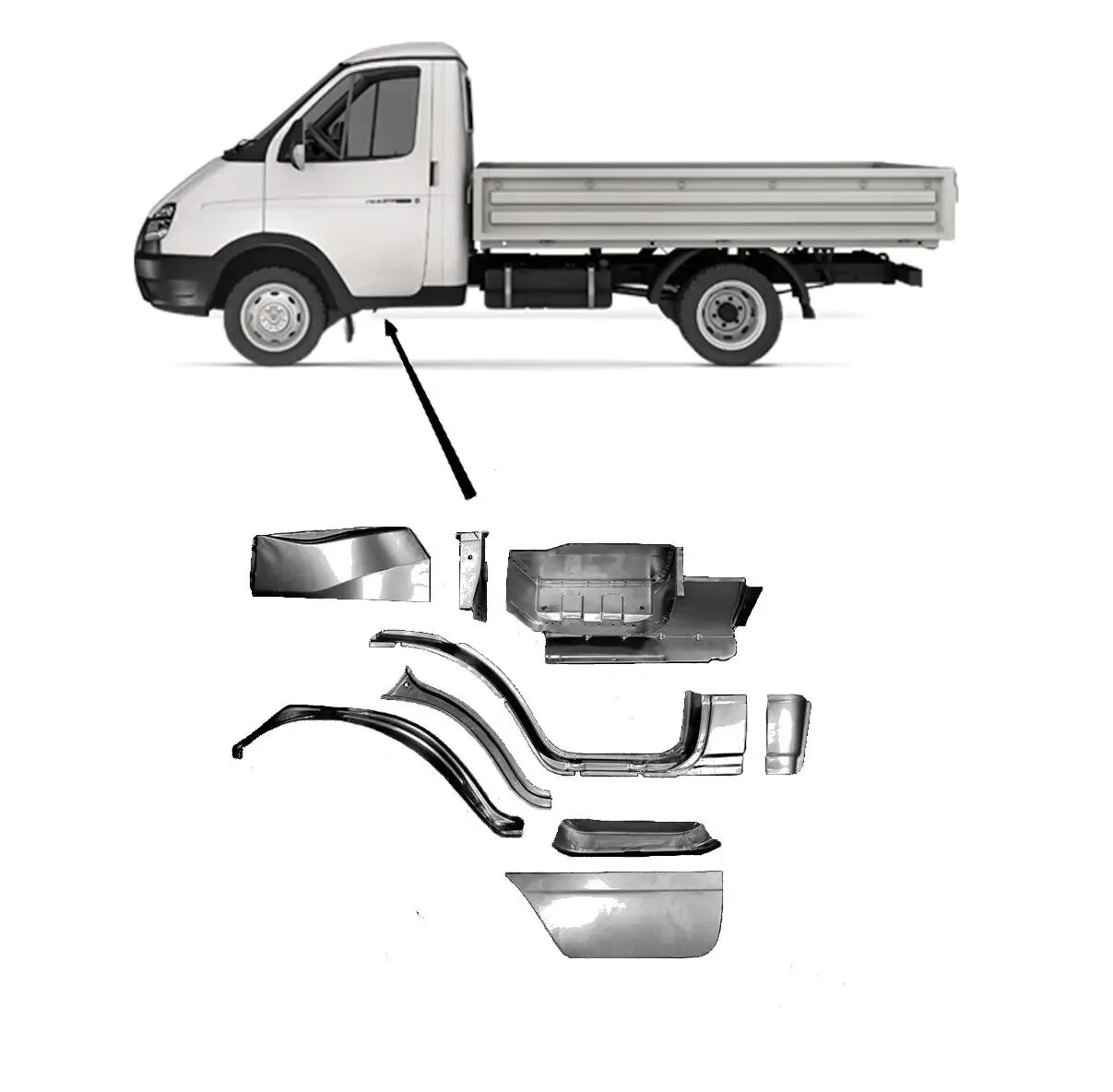Ремонтные детали кузова. Подножка кузова ГАЗ 3302. 3302-216 Газель бортовая. Ремонтные элементы кабины Газель 3302. Газель 3302 бортовая.