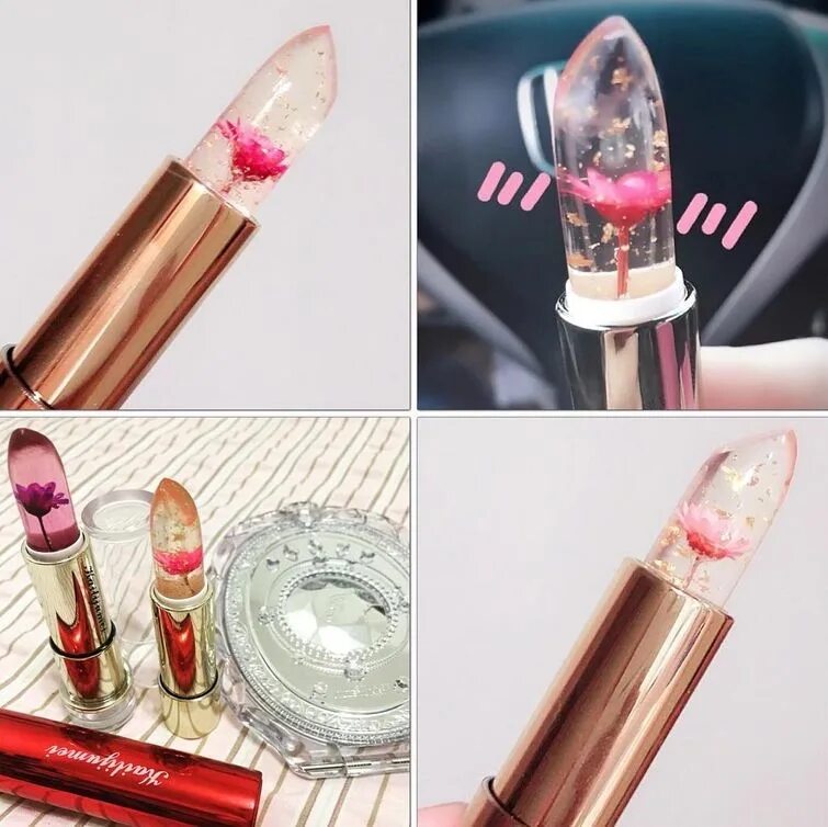 губы в помаде прозрачной. прозрачная помада. прозрачная помада с цветочком внутри. прозрачная помада. прозрачная помада.