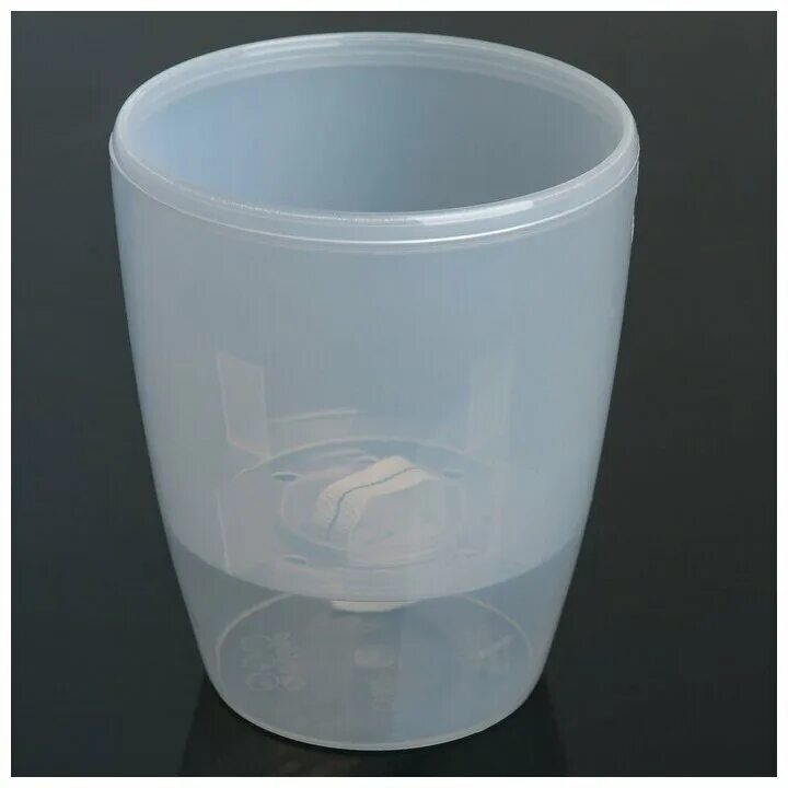 18401). кашпо прозрачное для орхидей d20, h24. горшок для орхидей прозрачный. горшки для орхидей прозрачные. горшок для орхидеи 1,8 л с поддоном прозрачный бш1604 /30/.