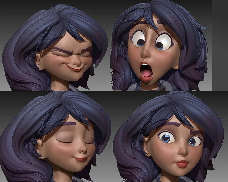 Animated 3d characters
