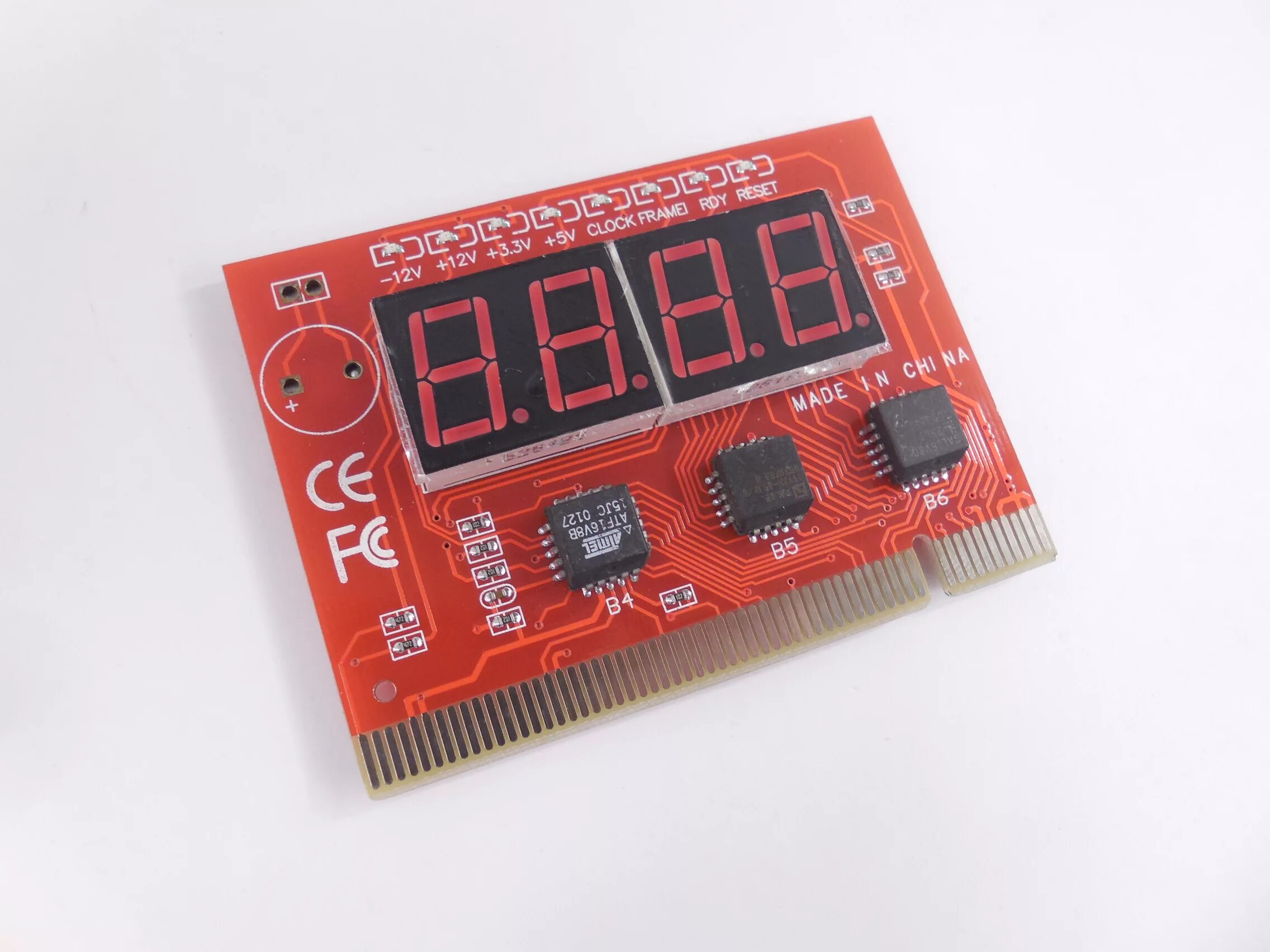 Post code 2f. Плата диагностическая post-card pci. плата post card pci tester. pci индикатор post кодов материнских плат. пост-карта с разъемами pci, isa st8672.
