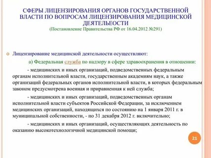 Лицензирующие органы здравоохранения