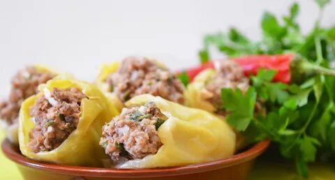 Фаршированные перцы с мясом и грибами