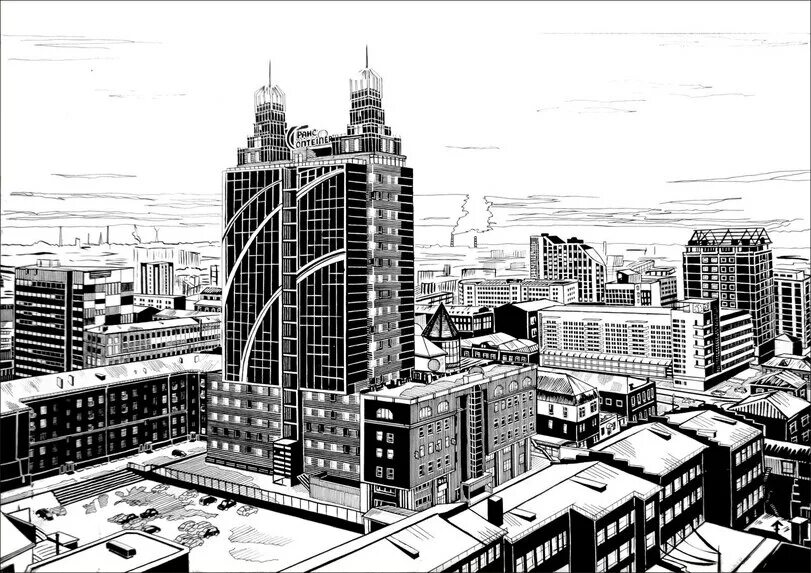 Скетчи достопримечательностей. Графика страны. Силуэт старого города. Силуэты достопримечательностей лондона. Графика страны.