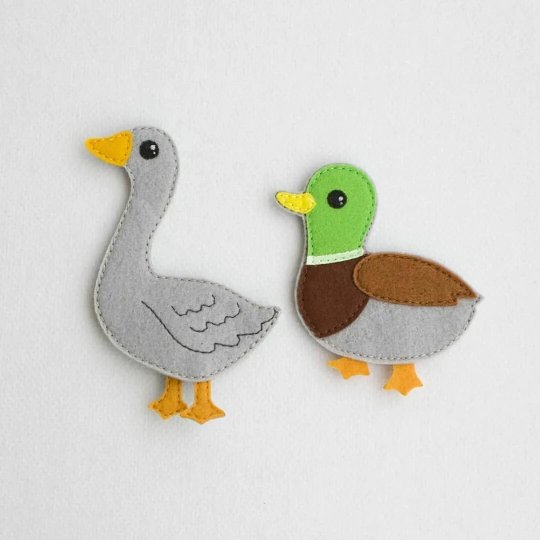 утка поделка из фетра. утки из фетра. домашние животные из фетра. игрушка из фетра утенок. утка из фетра.