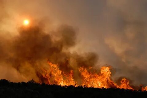 Burned sky
