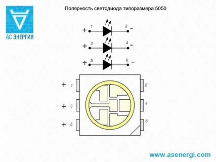 Светодиод распиновка