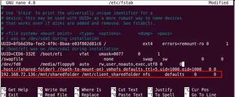 Fstab linux