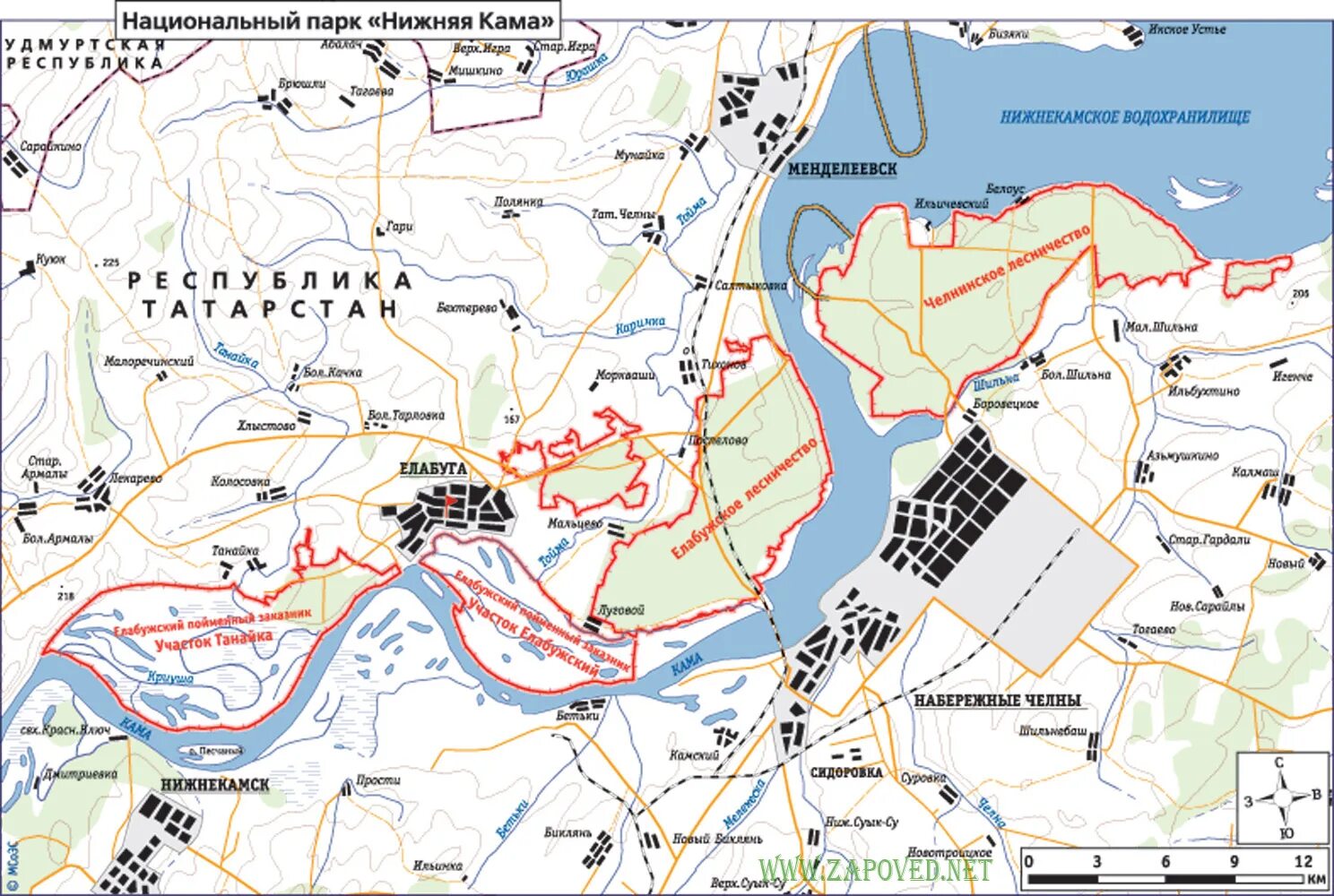 Елабуга на карте россии показать где находится. Национальный парк нижняя Кама Набережные Челны. Национальный парк нижняя Кама на карте. Парк нижняя Кама Елабуга. Реки национального парка нижняя Кама.