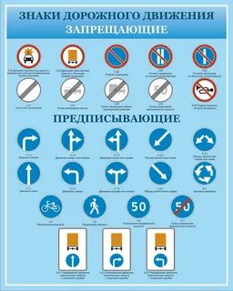 Дорожные знаки для водителей с пояснением