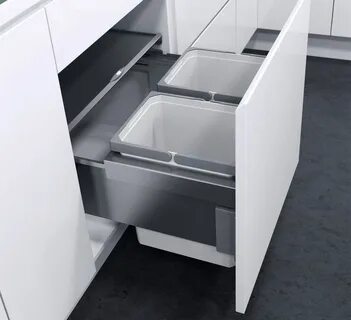 Ведро выдвижное для кухни на направляющих