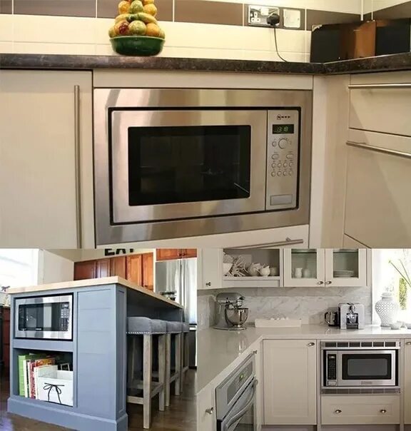 Микроволновка на кухне фото Top 10 microwave holder shelf ideas and inspiration