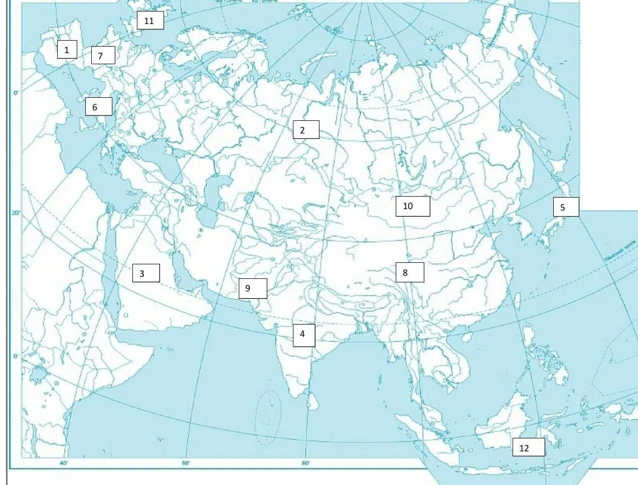 Евразия контурная карта заполненная. Евразия контурная карта заполненная