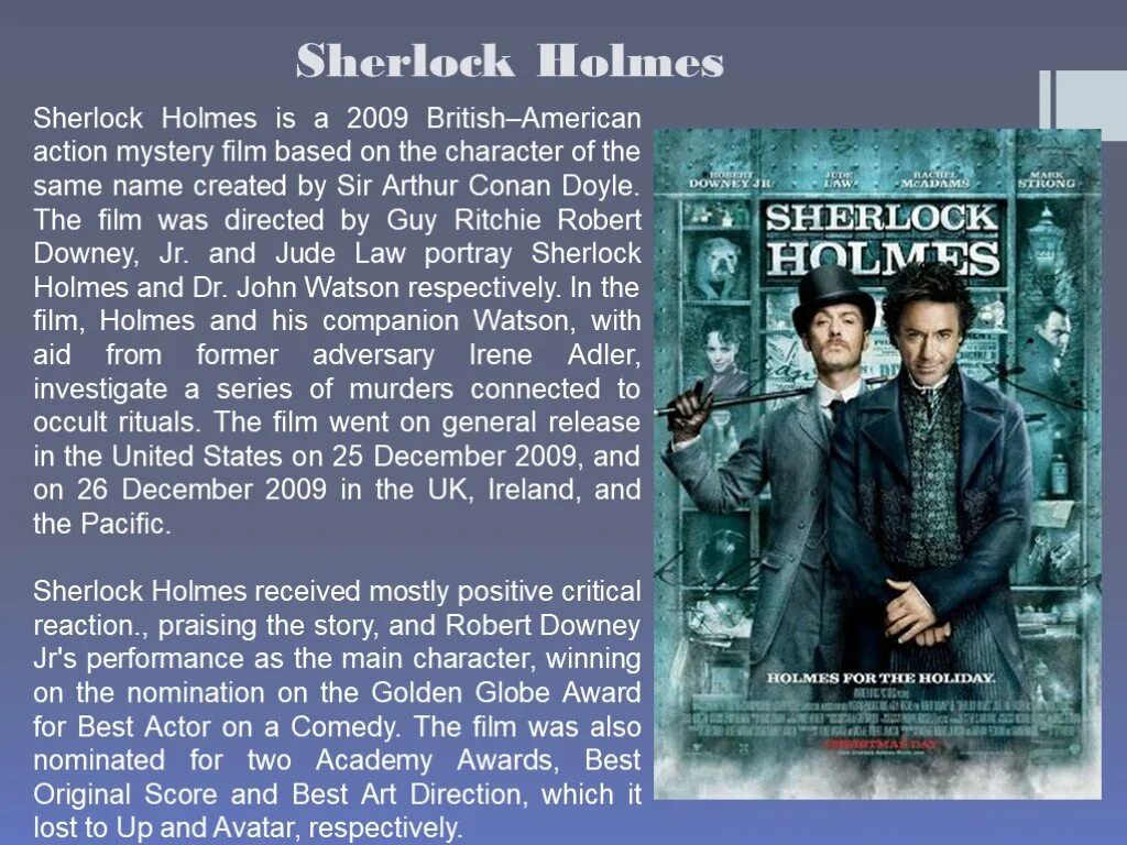 Sherlock holmes text