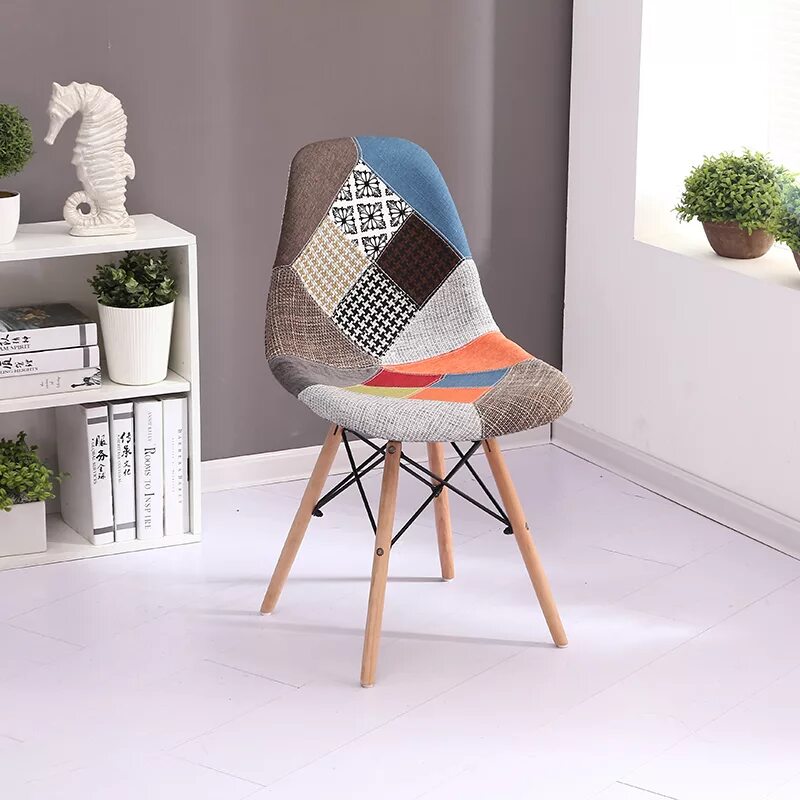 Стул пэчворк. Стул eames-638 скандинавия. стул eames dsw patchwork. стул eames dsw пэчворк. стул eames dsw patchwork 2.