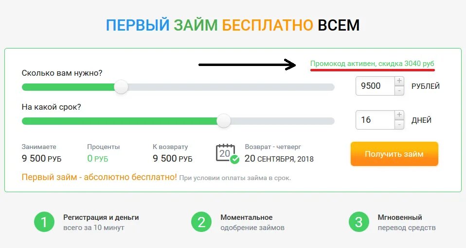 Какие займы можно на карту