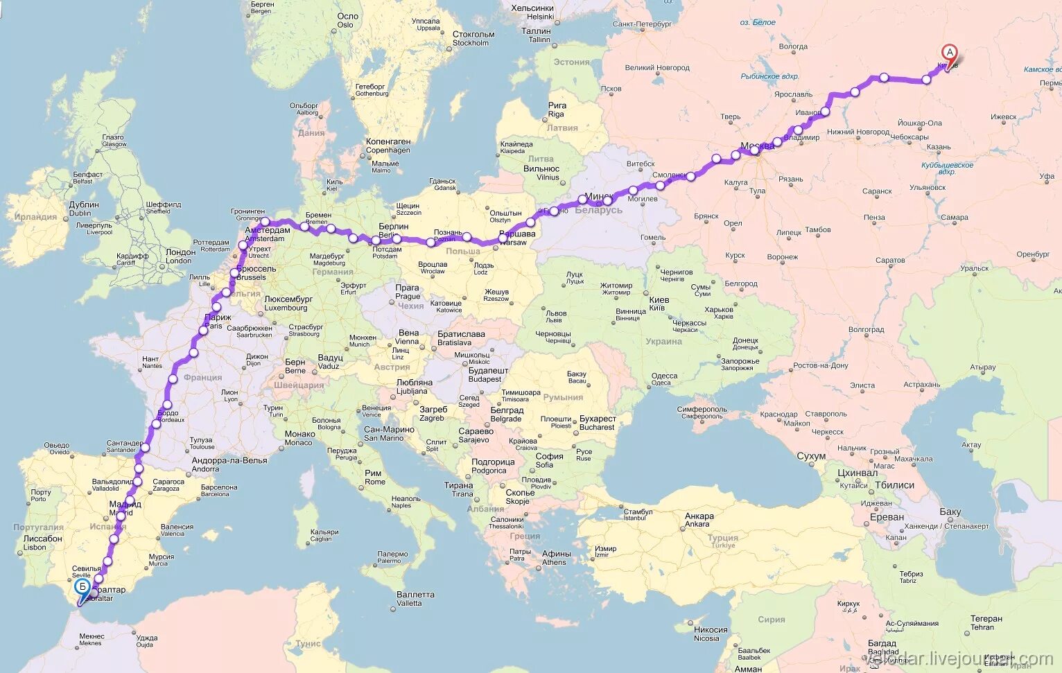 Сколько от москвы до германии. Расстояние 6000 км. 6000 Км на карте. Путь от Москвы до Европы Испания. Автомаршрут из Москвы в Нидерланды.